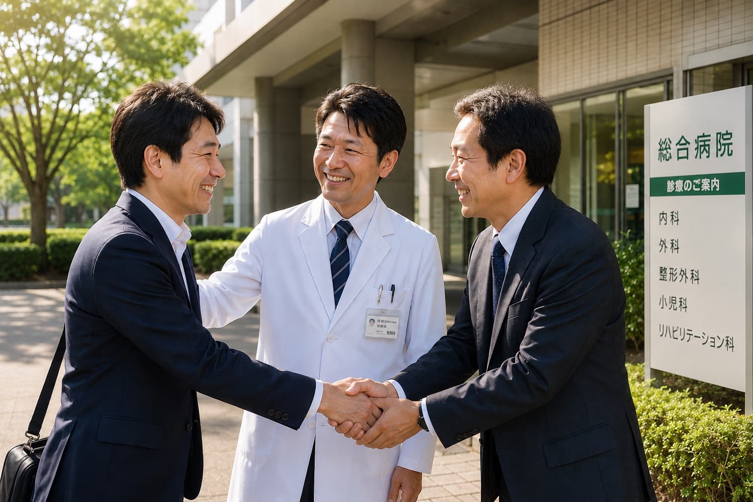 理事長と事務長の「ぜひ来てほしい」という言葉